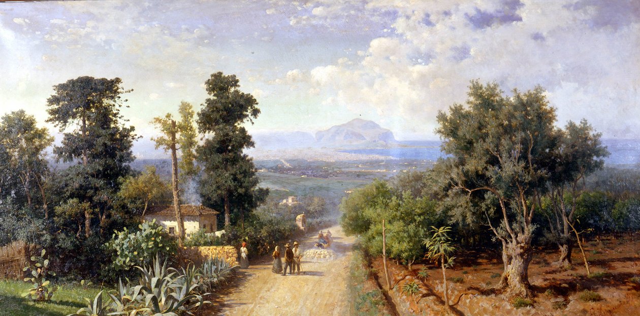 Die Umgebung von Palermo. Gemälde von Francesco Lojacono (1841 - 1915) von Francesco Lojacono