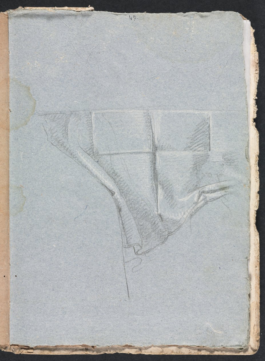 Verona Skizzenbuch: Draperiestudie (Seite 93) von Francesco Lorenzi