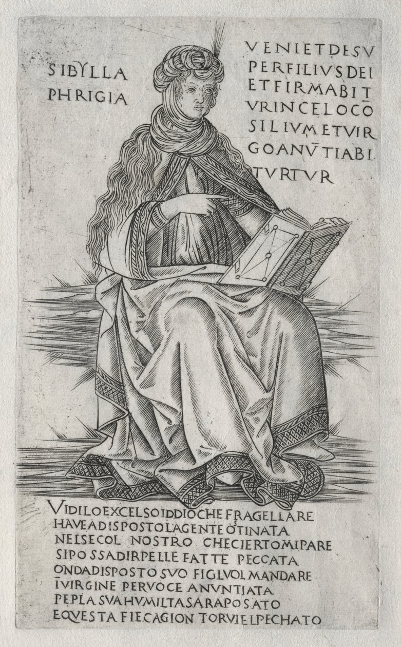 Die Sibyllen: Die phrygische Sibylle von Francesco Rosselli