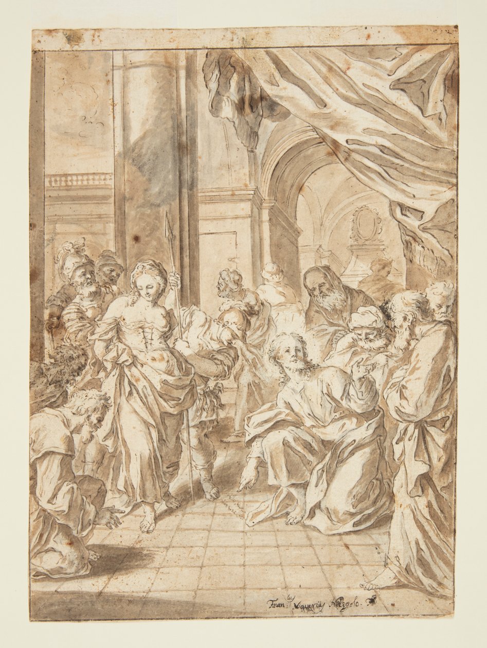 Christus und die Ehebrecherin von Francesco Saverio Mergolo