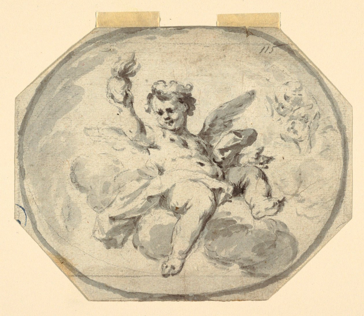 Entwurf für eine bemalte Decke, 1770–1800 von Francesco Saverio Mergolo