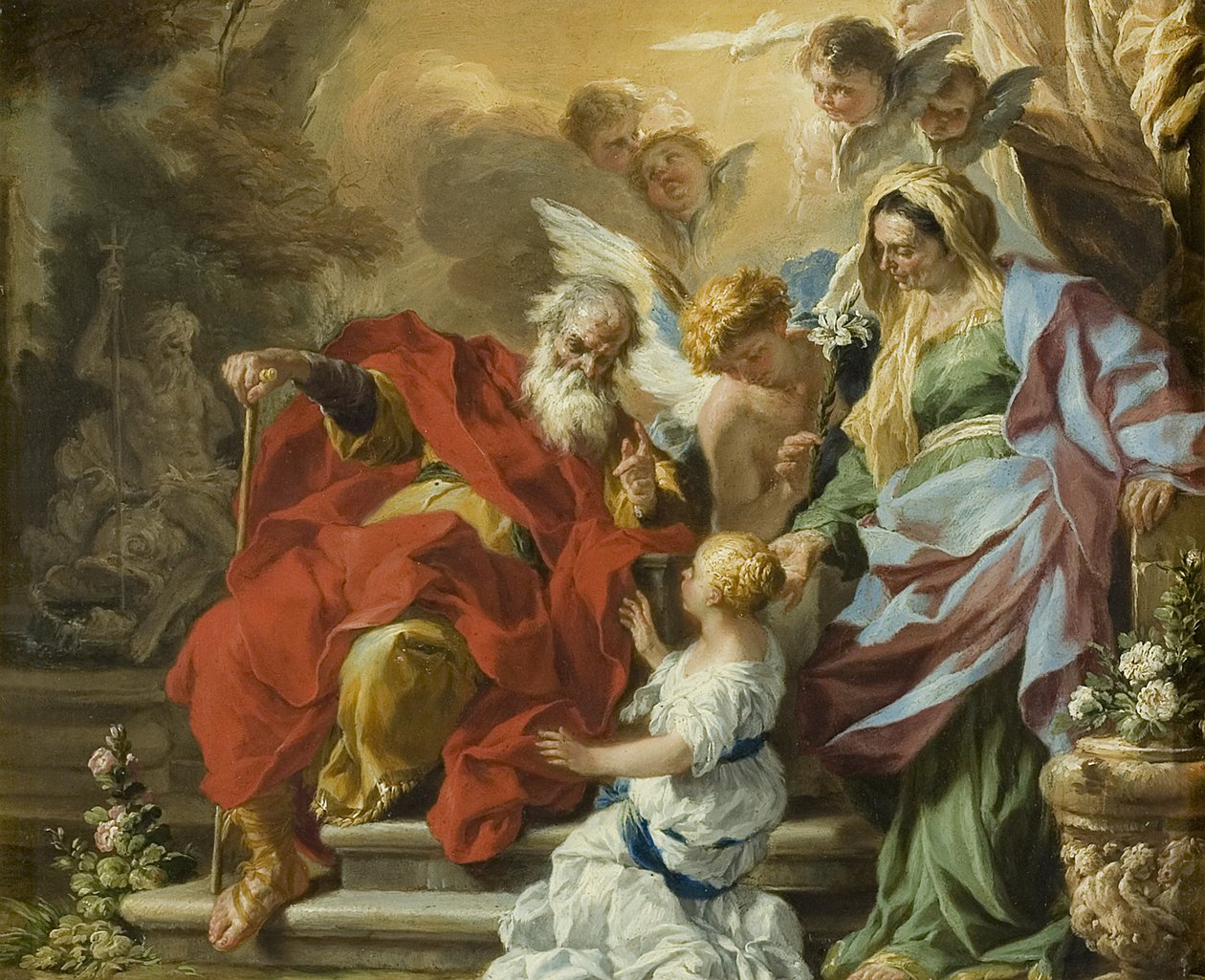 Die Erziehung der Jungfrau, ca. 1680 von Francesco Solimena