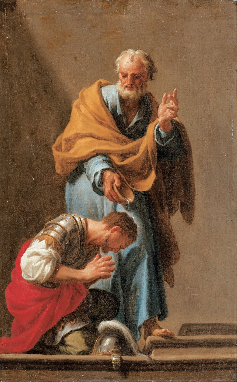 St. Peter tauft den Zenturio Cornelius von Francesco Trevisani