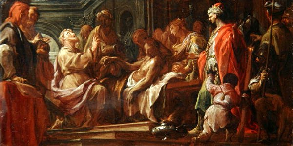 Studie für St. Matthäus, der den Sohn des Königs von Äthiopien wiederbelebt von Francesco Trevisani