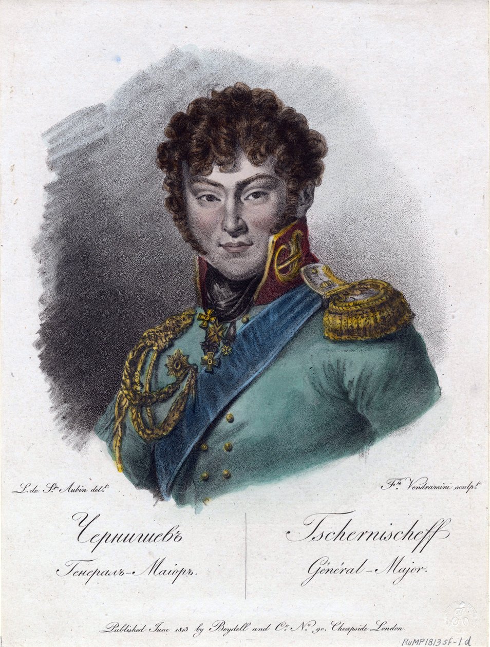 Porträt von Graf Alexander Iwanowitsch Tschernyschow von Francesco Vendramini