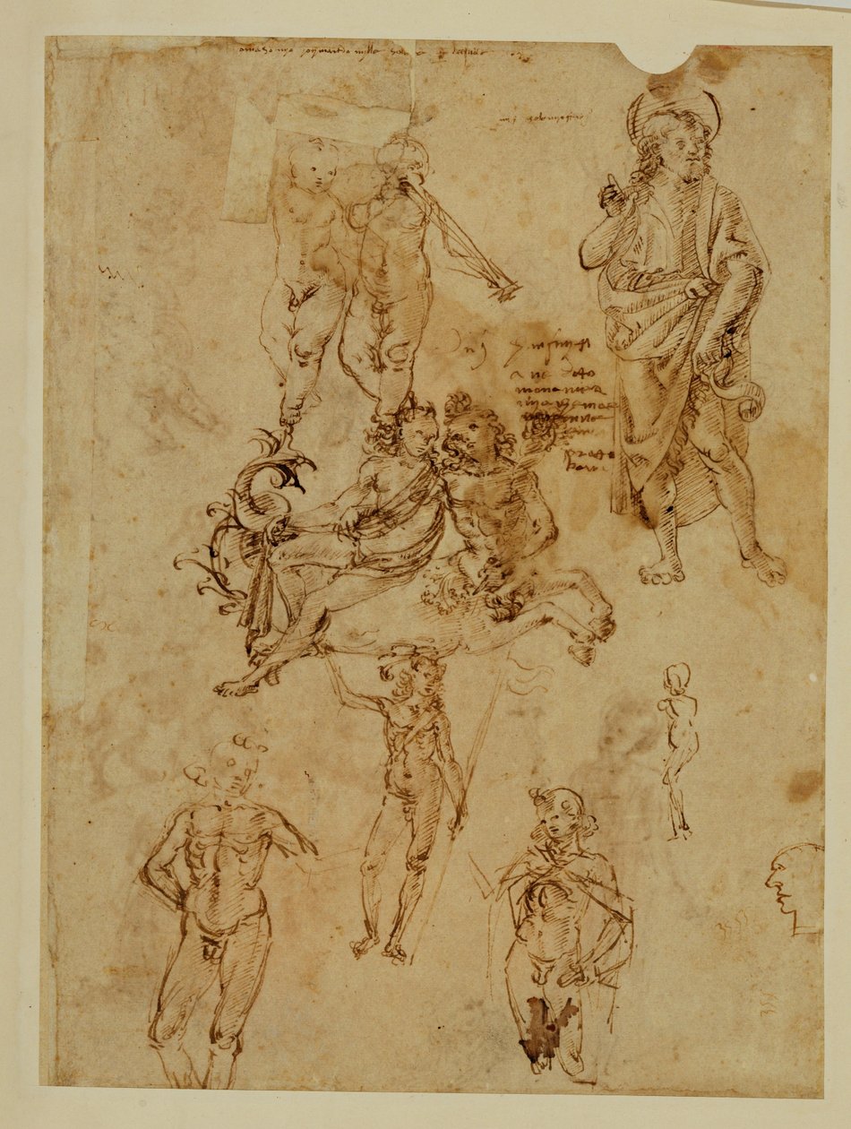 Zentaur vergewaltigt eine Nymphe von Francesco di Simone (attr. to)