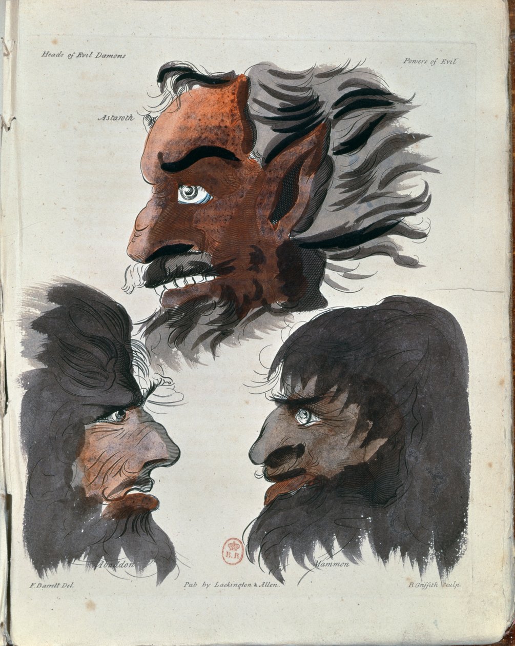 Astaroth, Abaddon und Mammon, drei Dämonen aus 