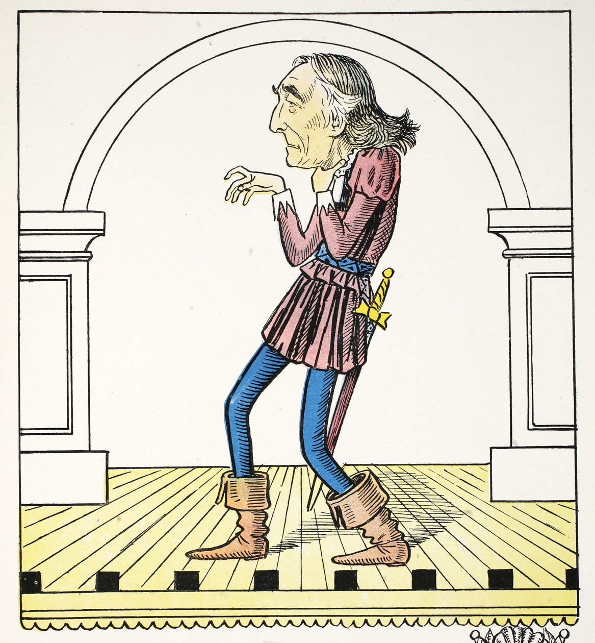I Art, Illustration aus dem Struwwelpeter Alphabet, Vers von Harold Begbie von Francis Carruthers Gould