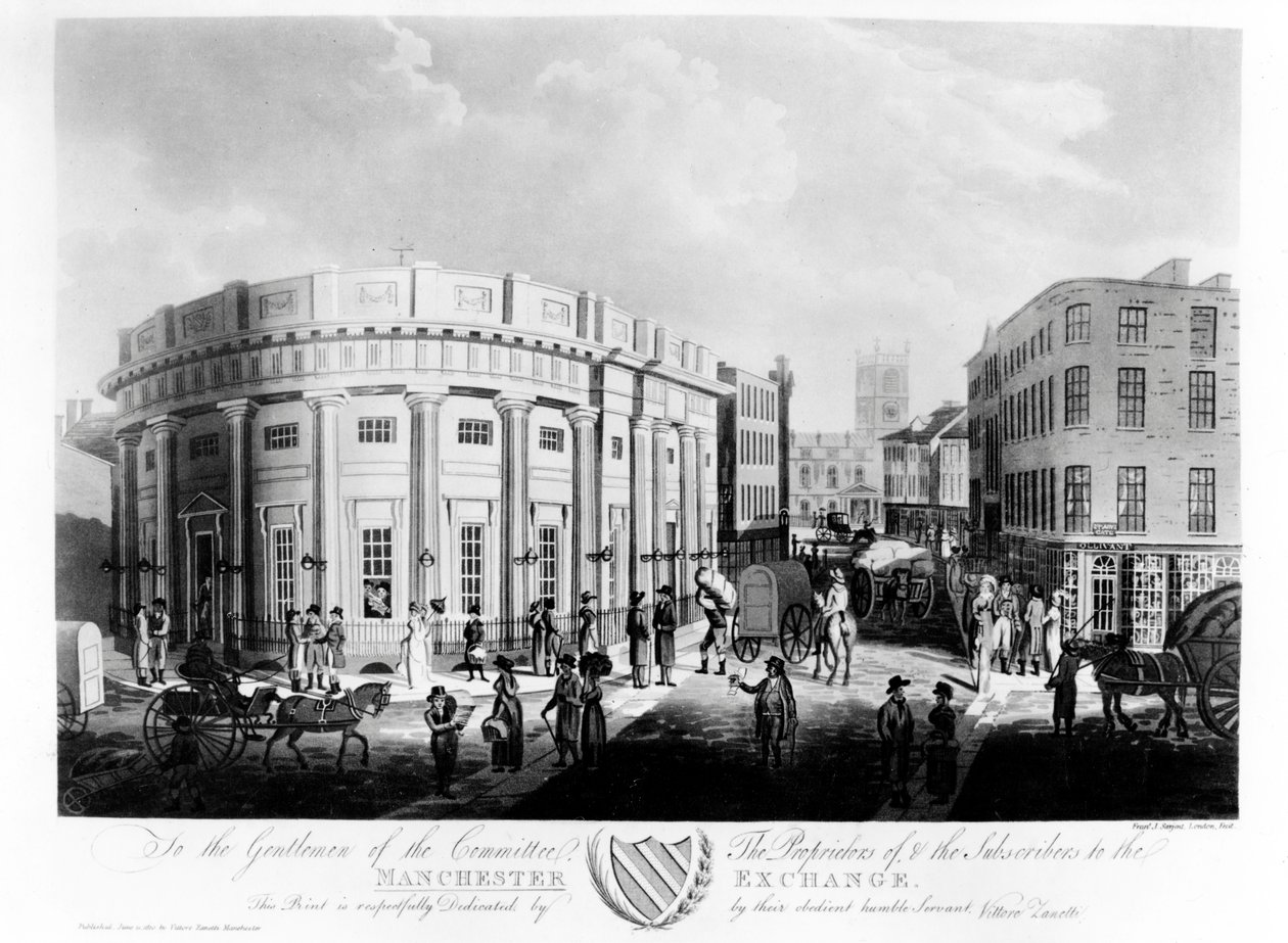 Die Manchester Börse, 1810 von Francis James Sarjent