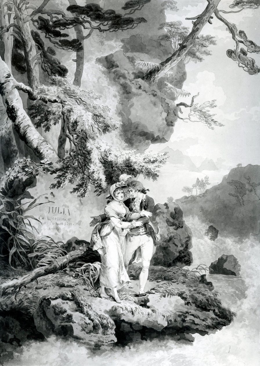St. Preux und Julia, 1786 von Francis Wheatley