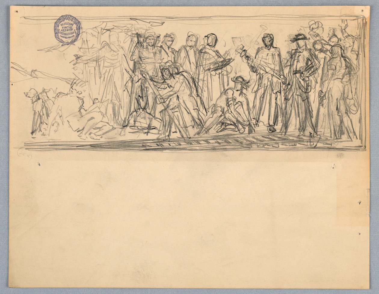 Studie für ein Wandbild oder Panel von Francis Augustus Lathrop