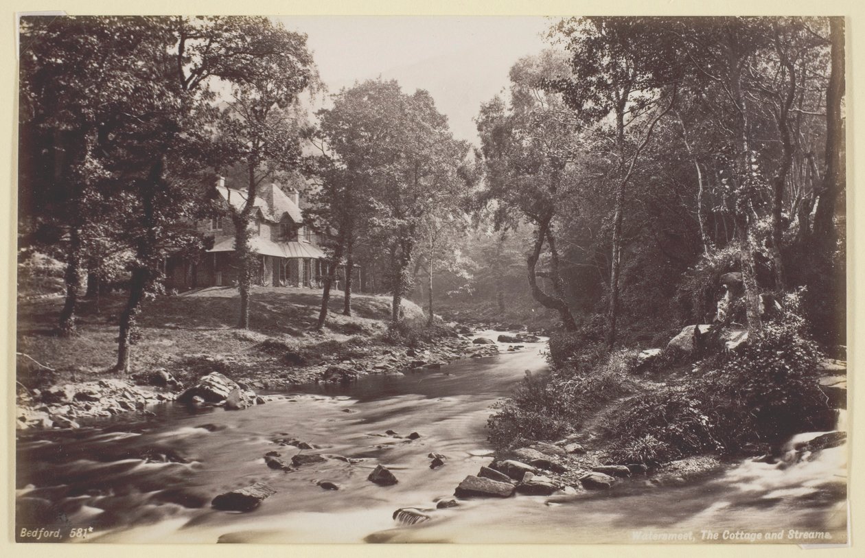 Watersmeet, das Häuschen und die Bäche von Francis Bedford