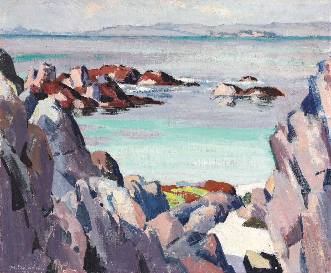Staffa und Rhum von Iona von Francis Campbell Boileau Cadell