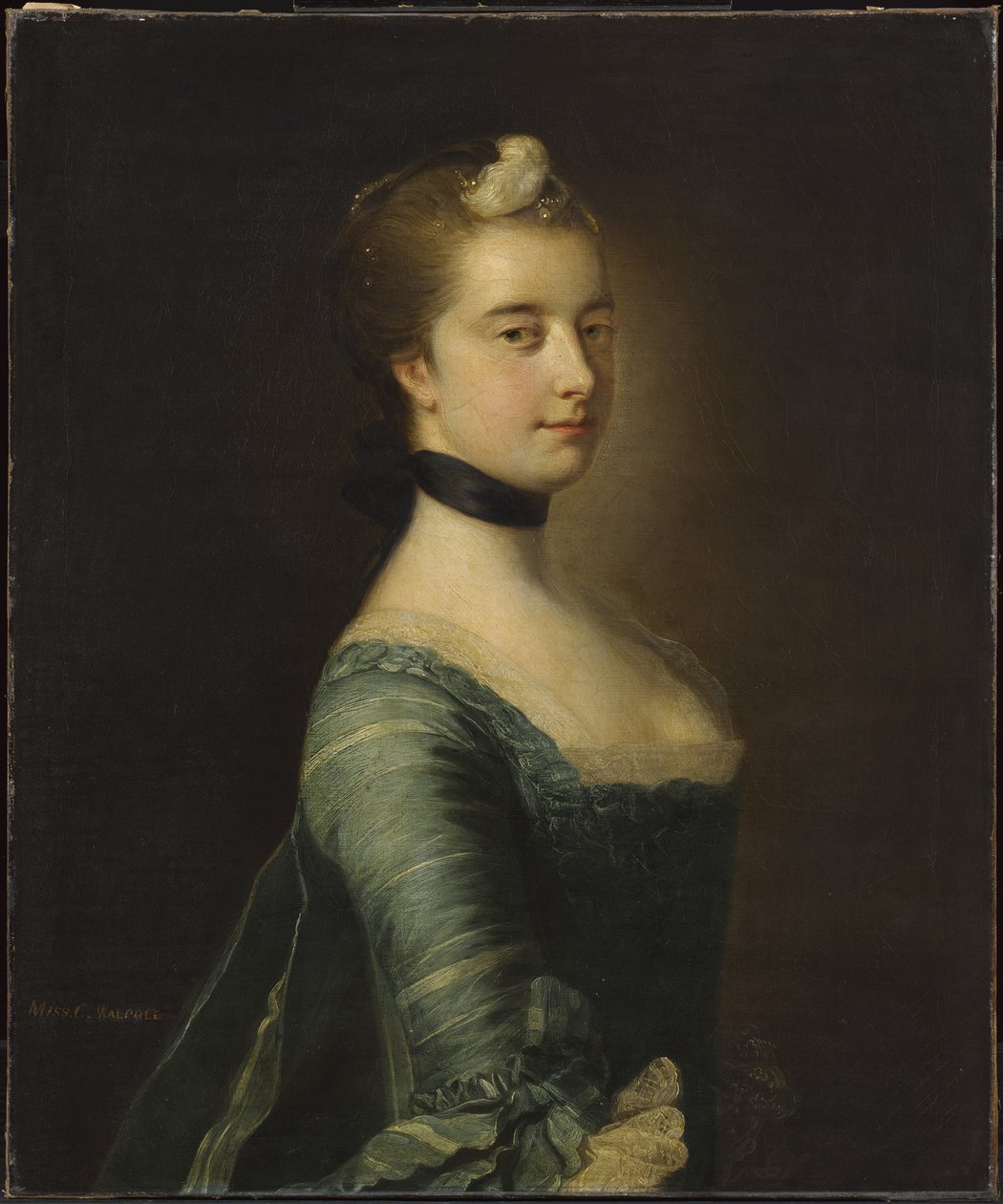 Miss Walpole, später die ehrenwerte Mrs. Keppel (eines von zwei) von Francis Cotes