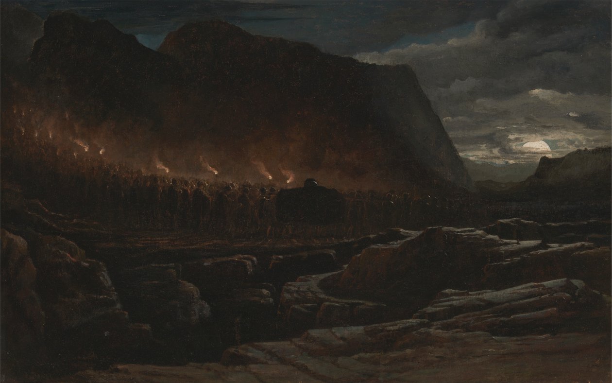 Begräbnis eines Bergführers von Francis Danby
