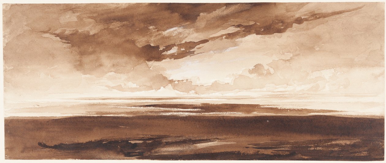 Panorama der Küste bei Sonnenuntergang von Francis Danby