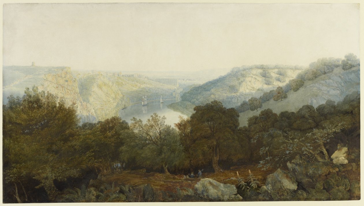 Die Avon-Schlucht mit Clifton und den Hotwells, Bristol von Francis Danby