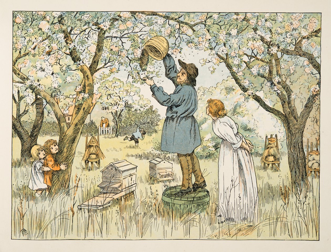 Der Bienenzüchter, aus Vierundzwanzig Arbeiter, veröffentlicht 1900 von Francis Donkin Bedford