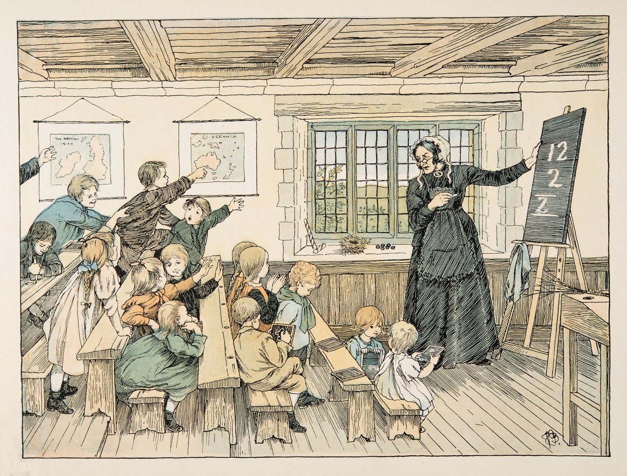 Die Dame, aus Vierundzwanzig Arbeiter, veröffentlicht 1900 von Francis Donkin Bedford