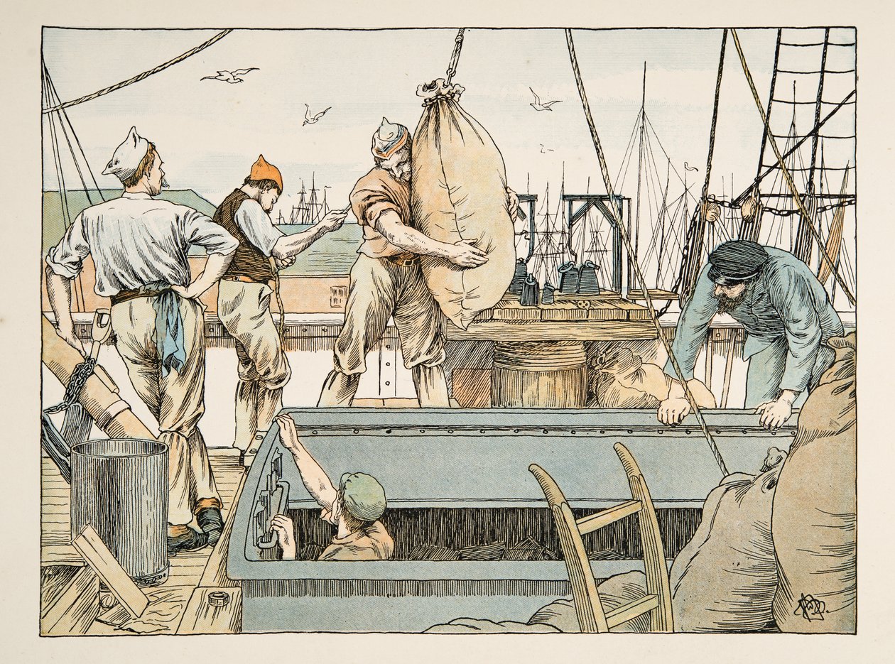 Der Stauer, aus Vierundzwanzig Arbeiter, veröffentlicht 1900 von Francis Donkin Bedford