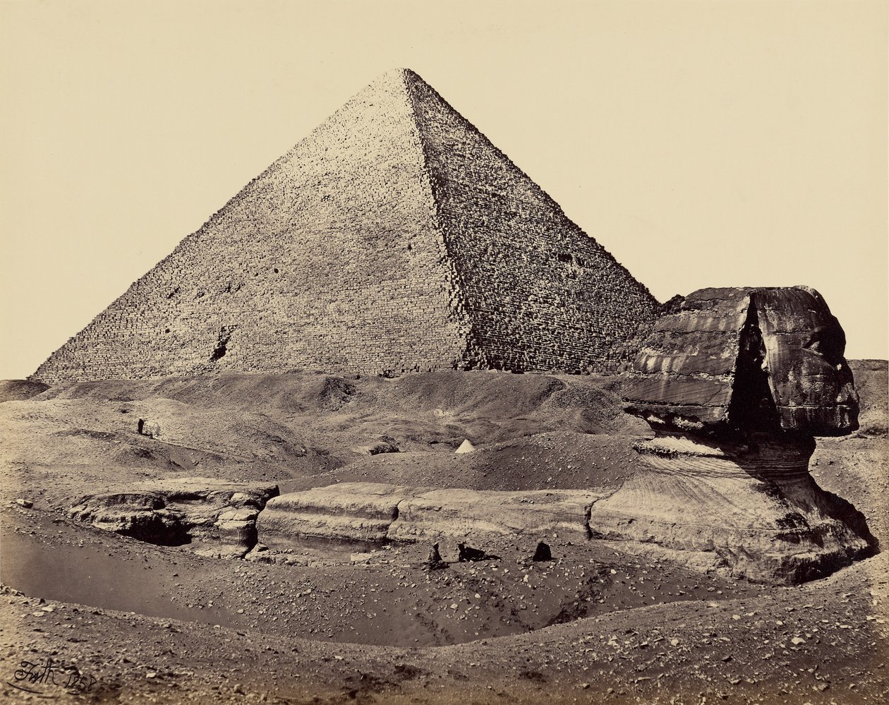 Die Große Pyramide und die Sphinx von Francis Frith