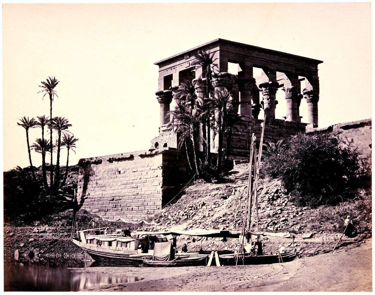 Der Hypäthraltempel, Philae von Francis Frith