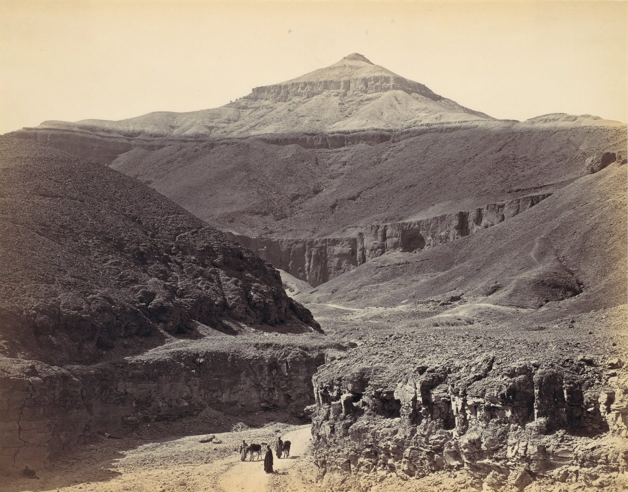 Tal der Könige, Theben, ca. 1857, gedruckt in den 1870er Jahren von Francis Frith