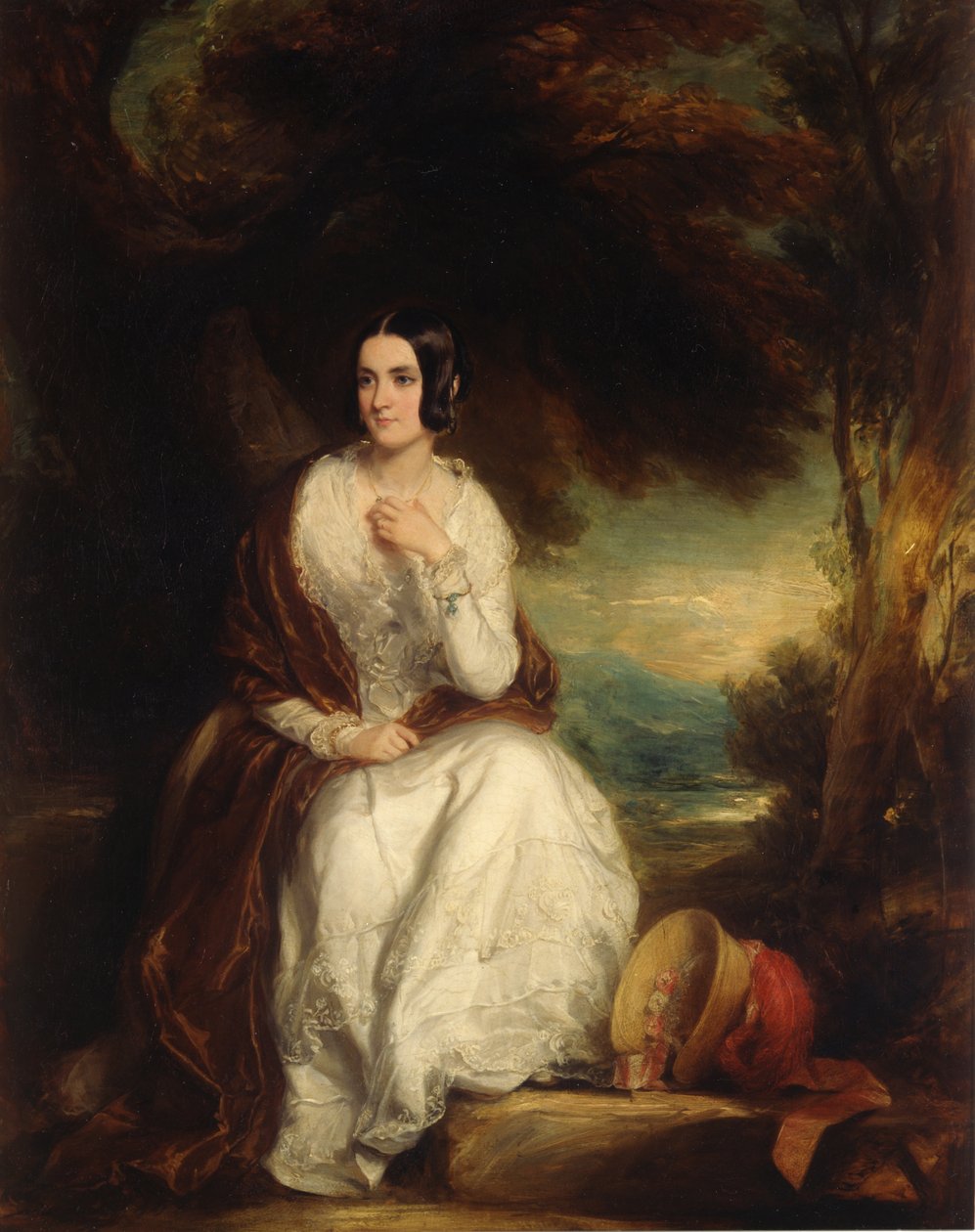 Porträt von Eleanor, Ehefrau des 4. Herzogs von Northumberland, ca. 1844 von Francis Grant