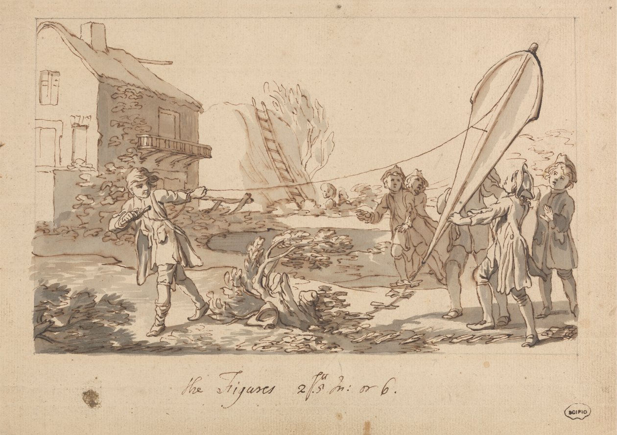 Drachensteigen von Francis Hayman