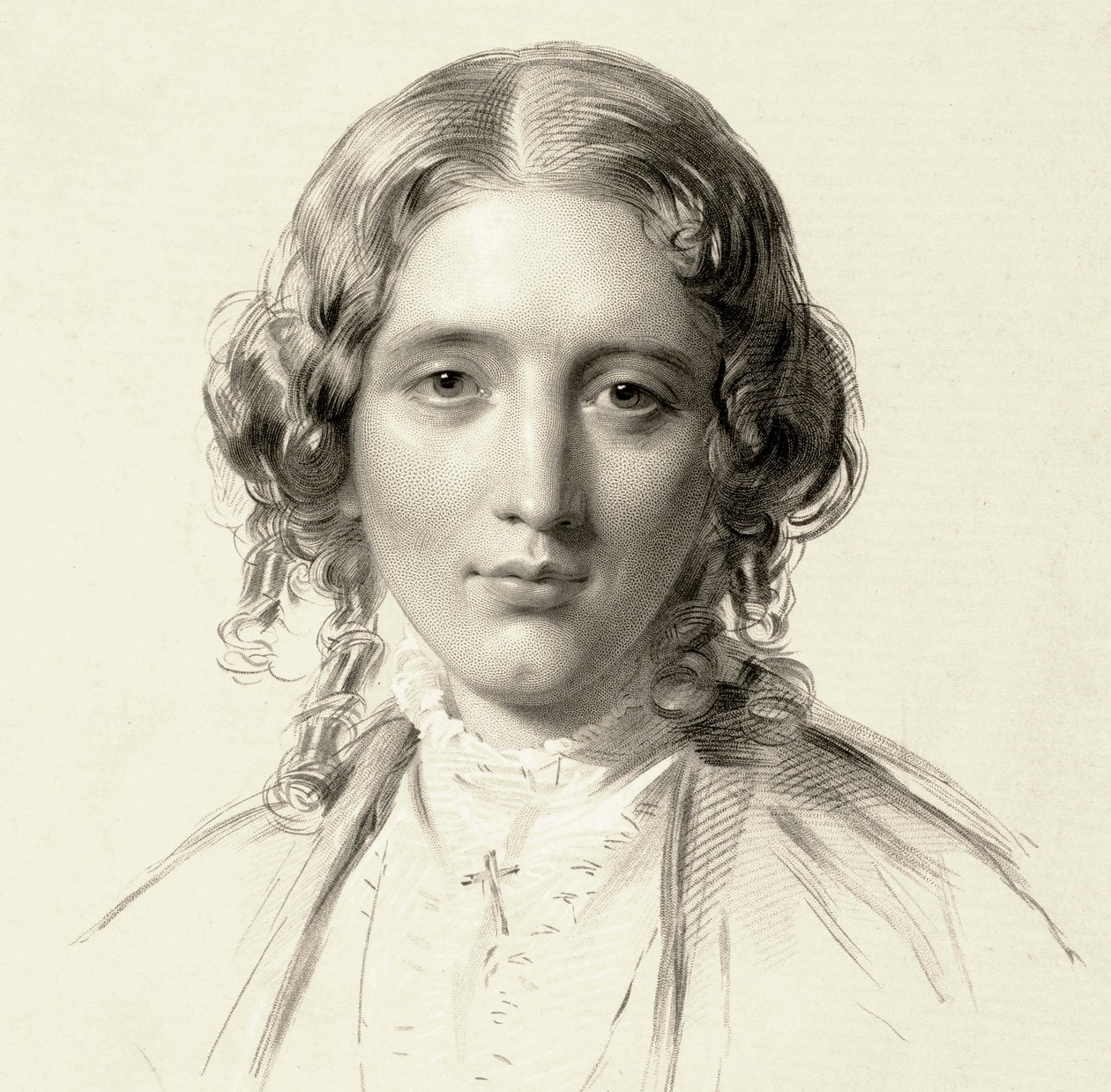 Porträt von Harriet Beecher Stowe von Francis Holl