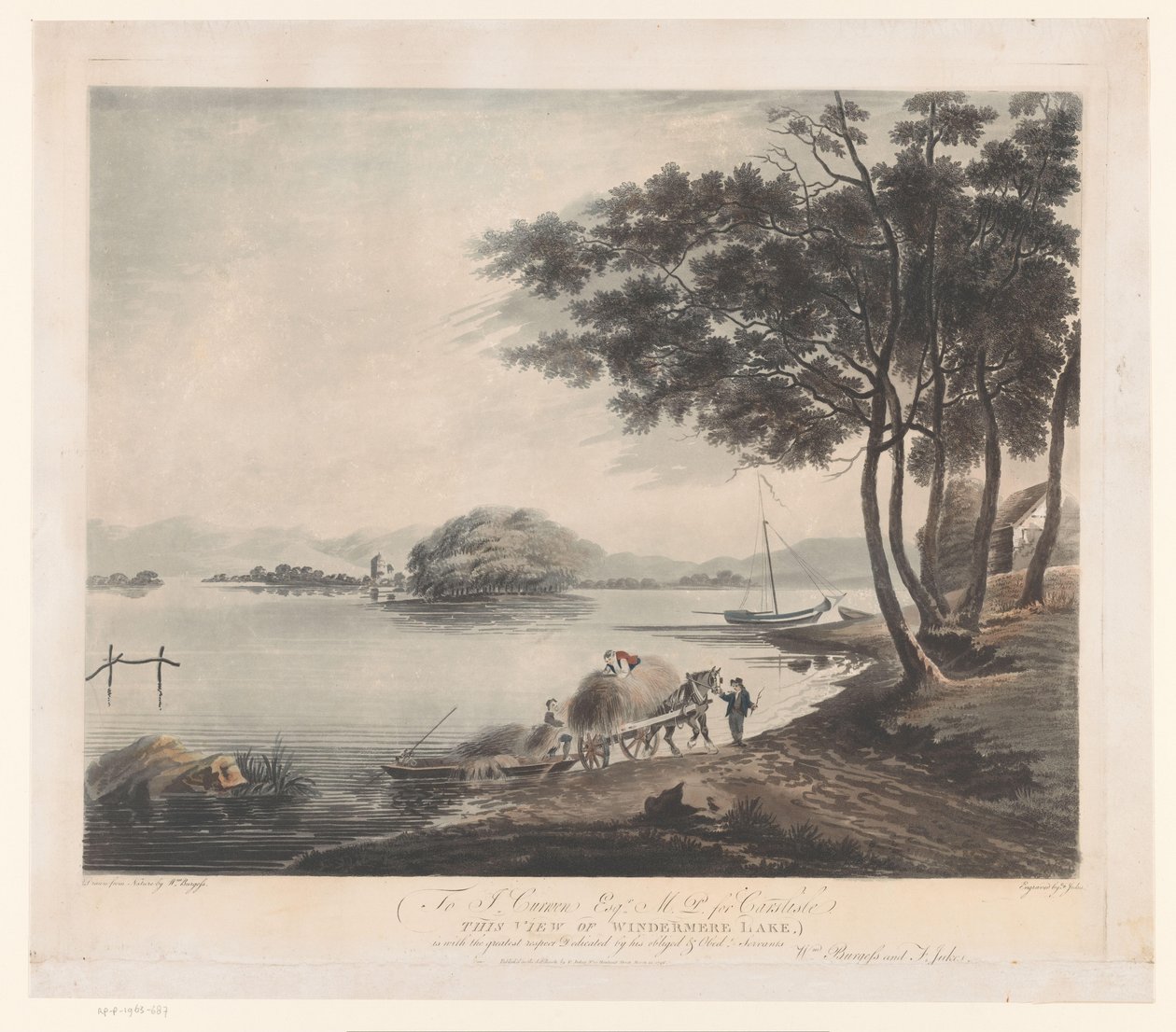 Ansicht von Windermere von Francis Jukes