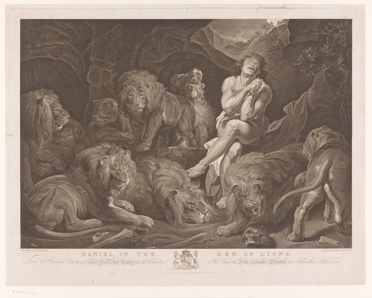 Daniel in der Löwengrube von Francis Lamb