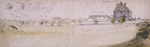 Peterborough House und Westminster Abbey von Francis Place