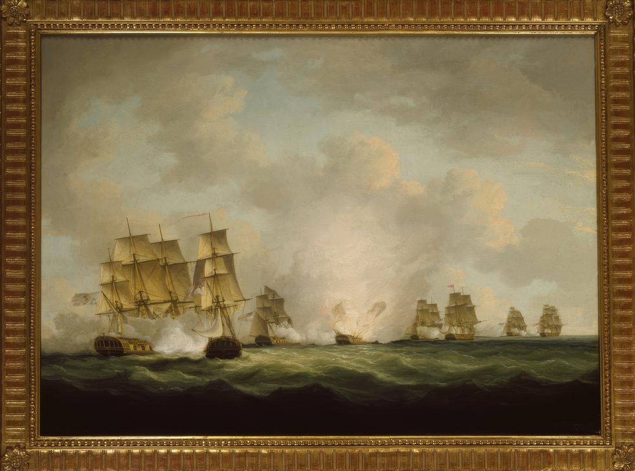 Die Eroberung der spanischen Schatzschiffe vor Cádiz von Francis Sartorius