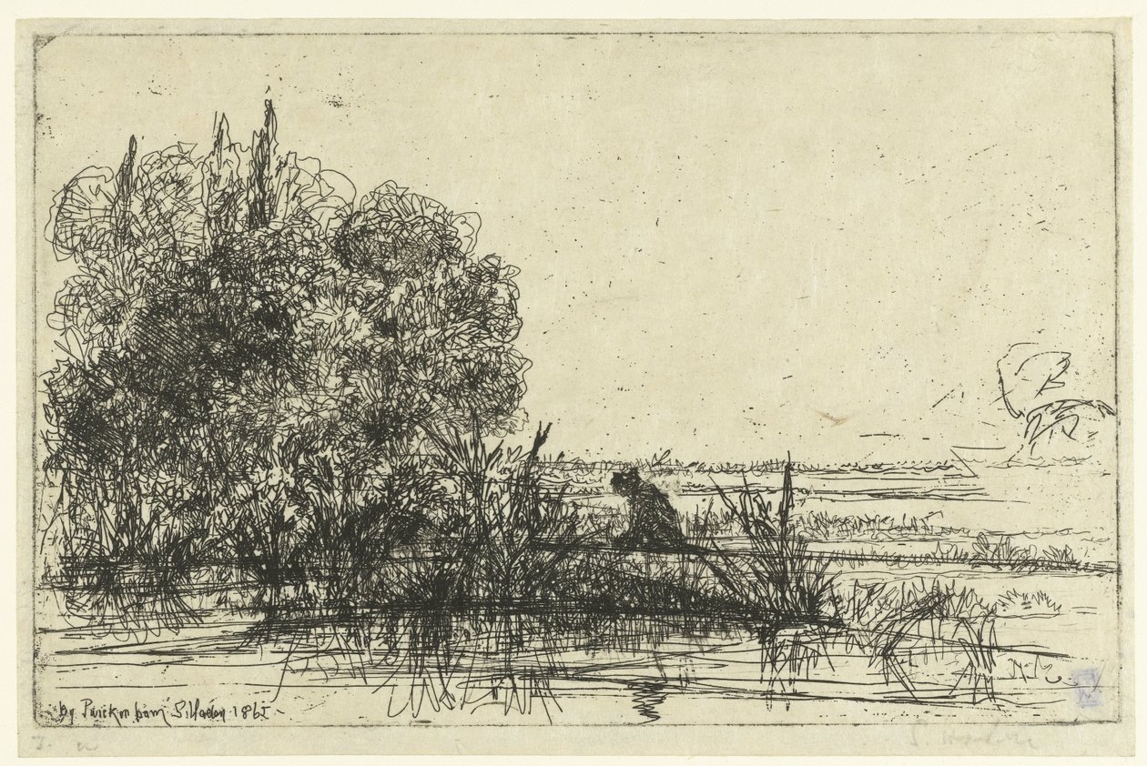 Twickenham an der Themse von Francis Seymour Haden (Sir) (signed by artist)