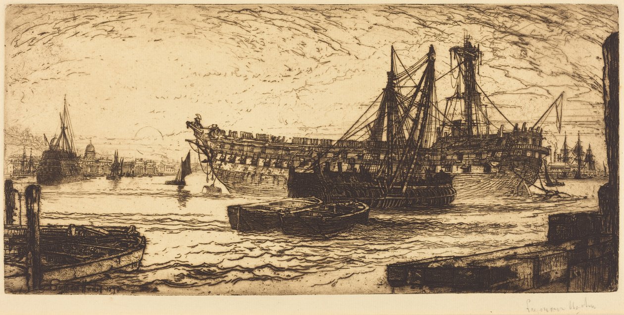 Auflösung der Agamemnon von Francis Seymour Haden