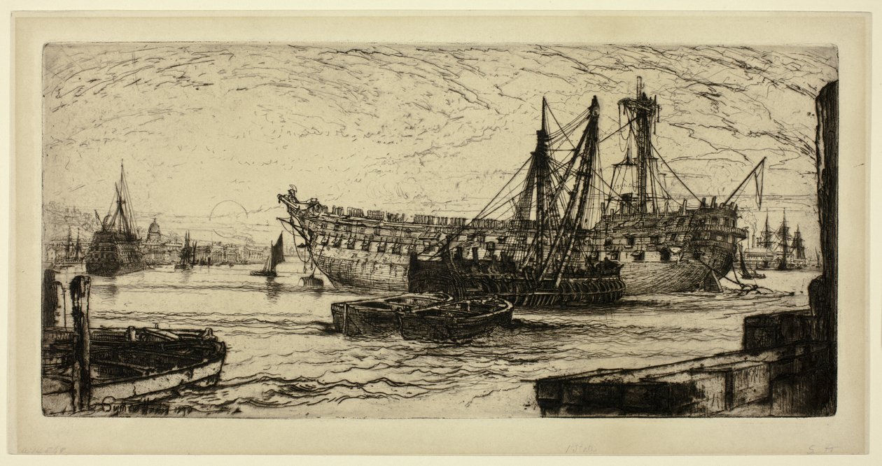 Zerbrechen der Agamemnon, Nr. 1 von Francis Seymour Haden