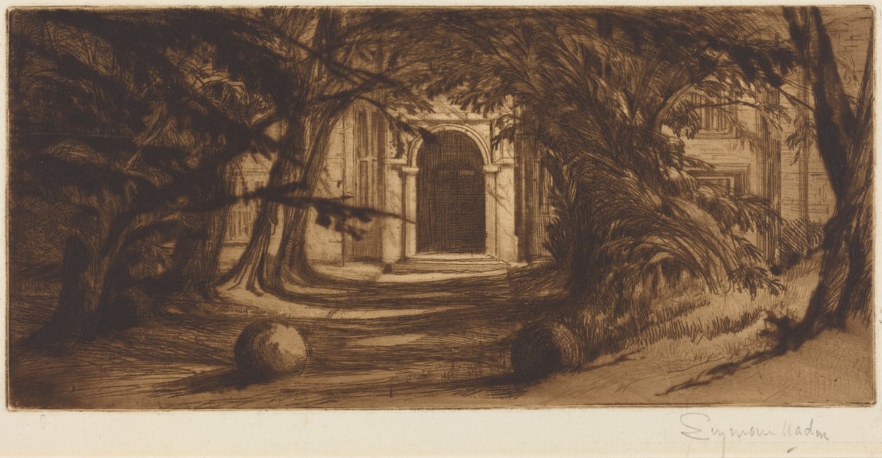 Mytton Hall von Francis Seymour Haden