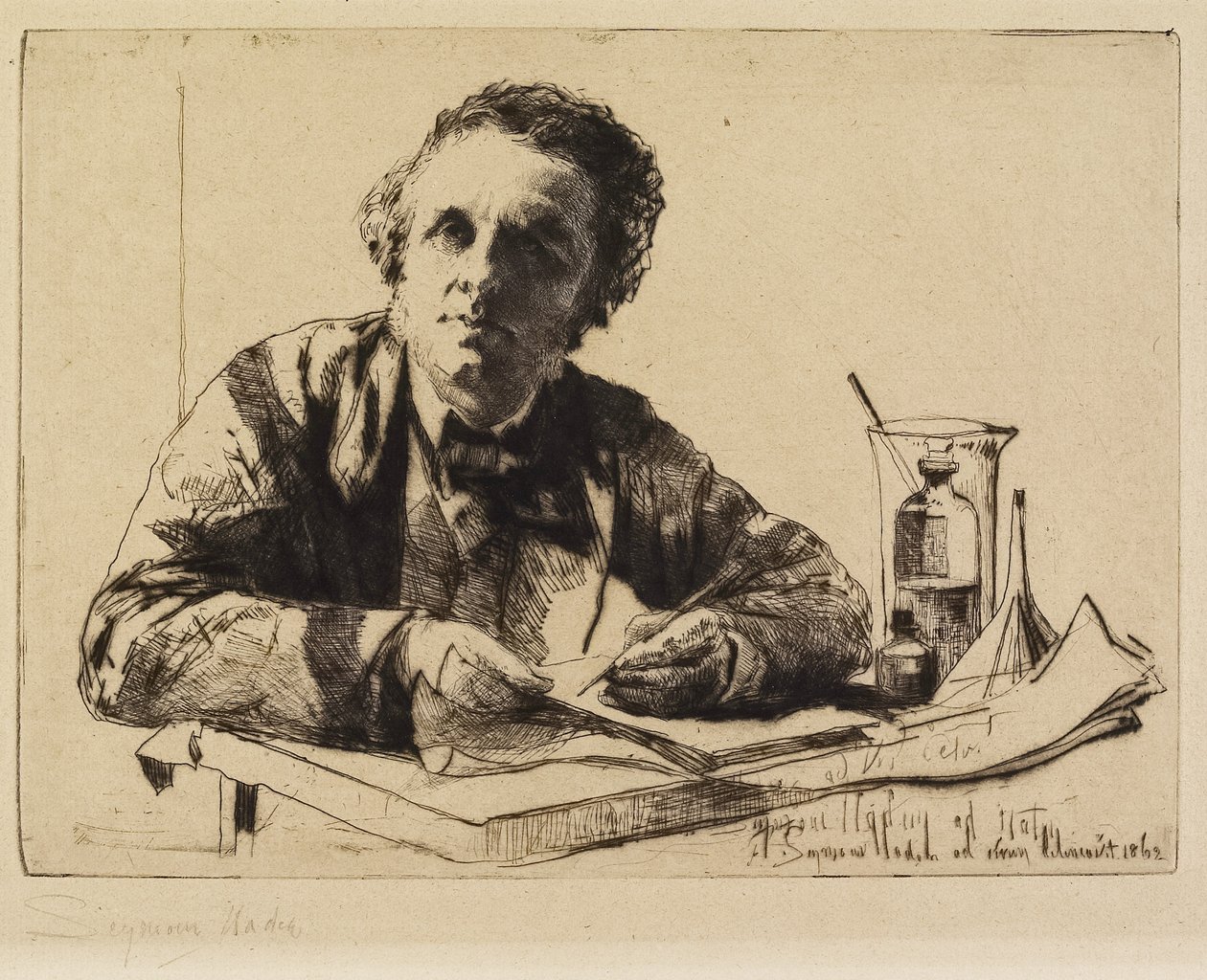 Porträt von Francis Seymour Haden (Nr. 2) (Während des Ätzens), 1862 von Francis Seymour Haden