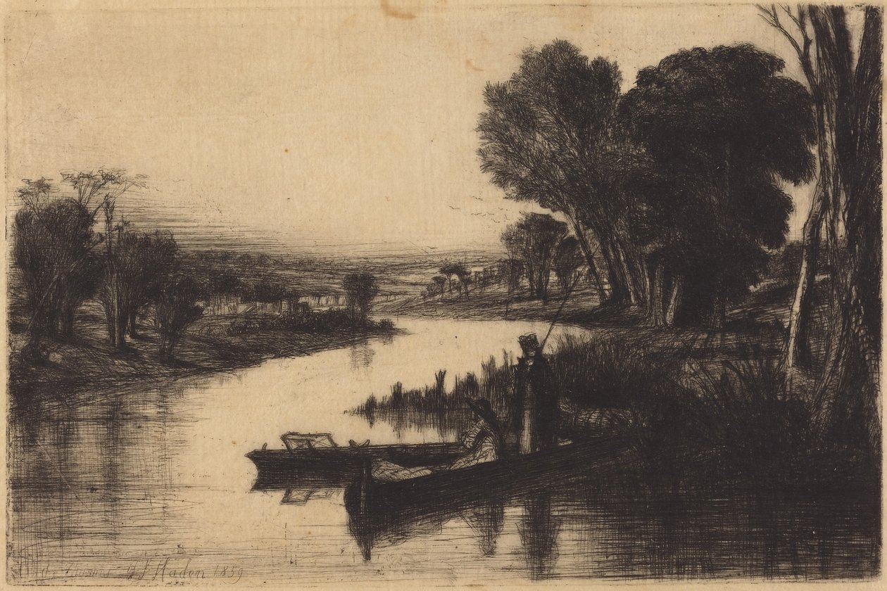 Themsefischer von Francis Seymour Haden