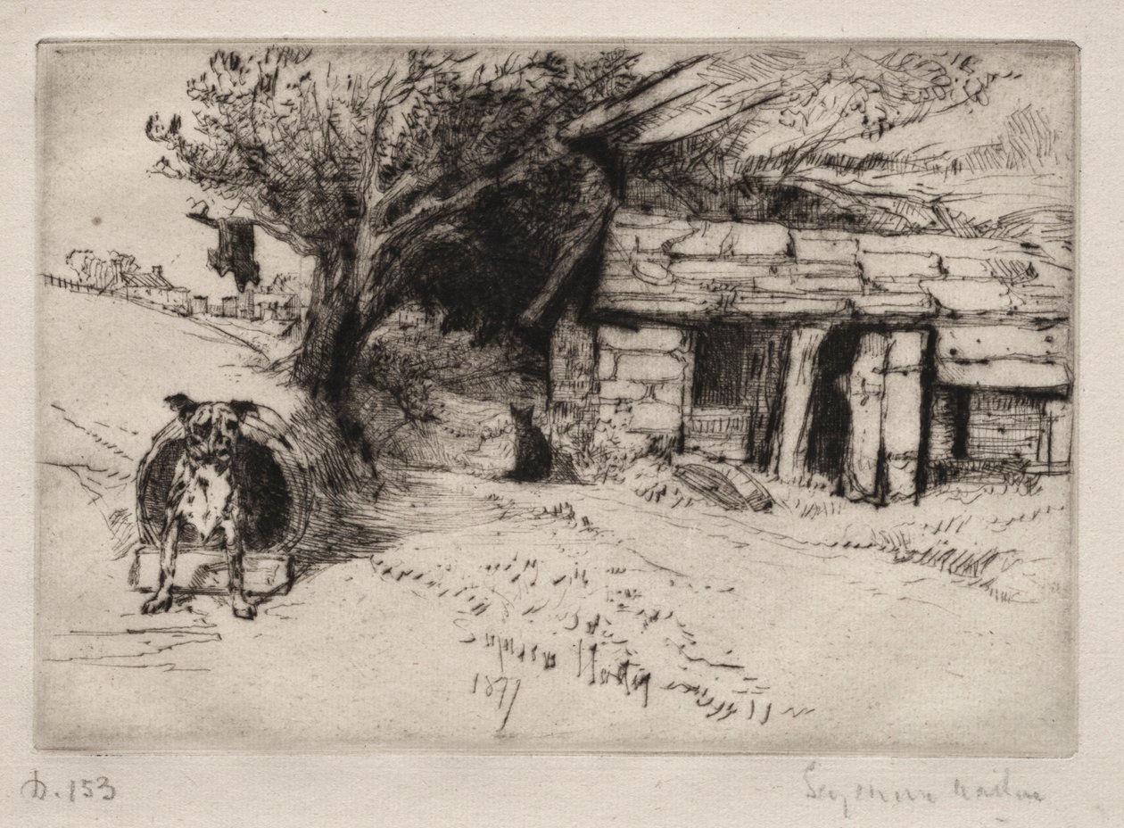 Die Kabine, 1877 von Francis Seymour Haden