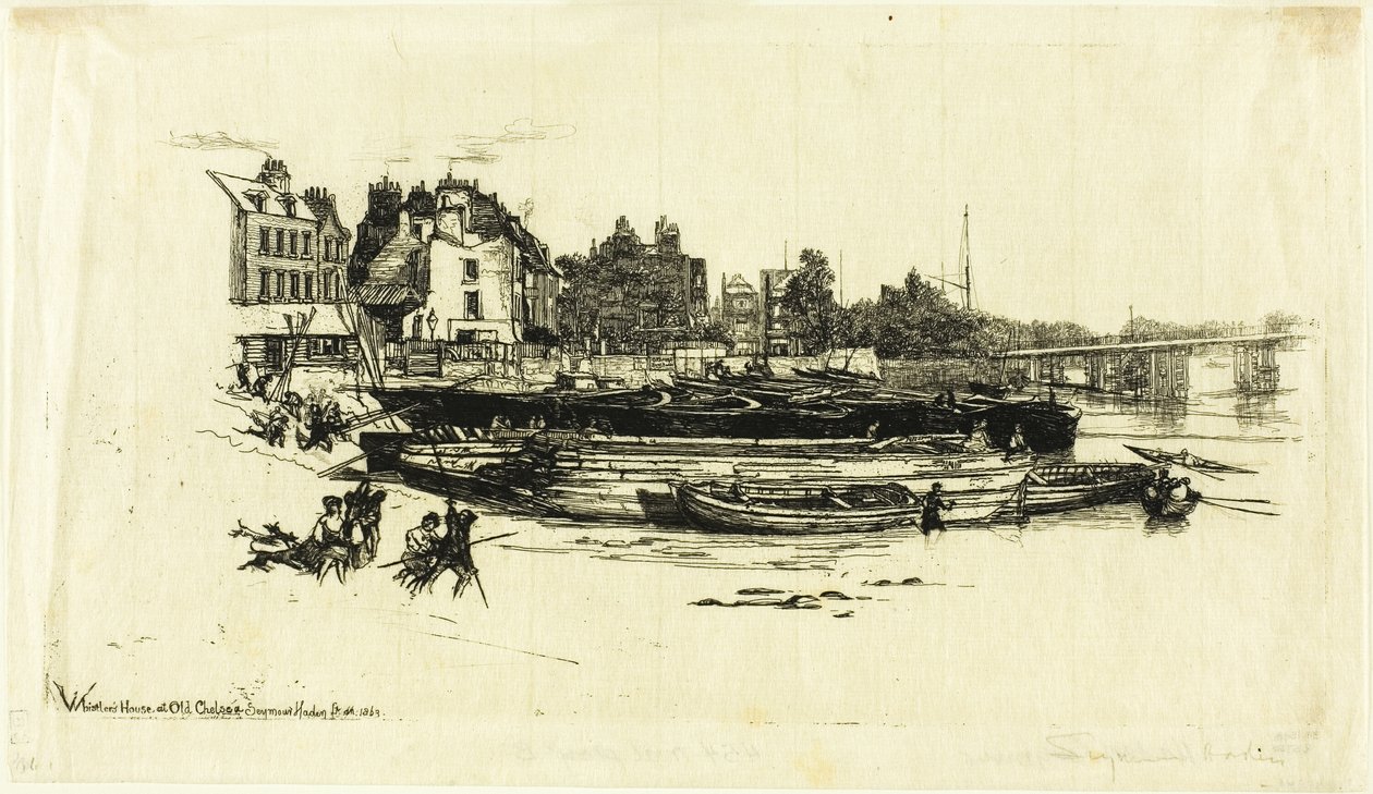 Whistlers Haus, Old Chelsea von Francis Seymour Haden