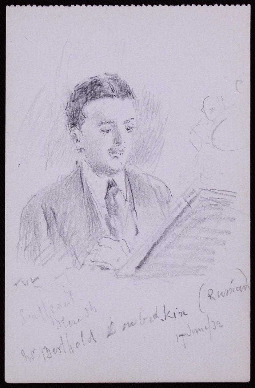 Porträt von Berthold Lubetkin von Francis Wilfred Lawson