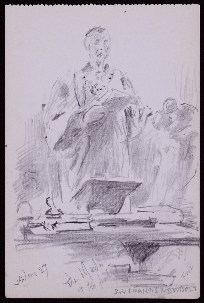 Porträt von Francis Newbolt von Francis Wilfred Lawson