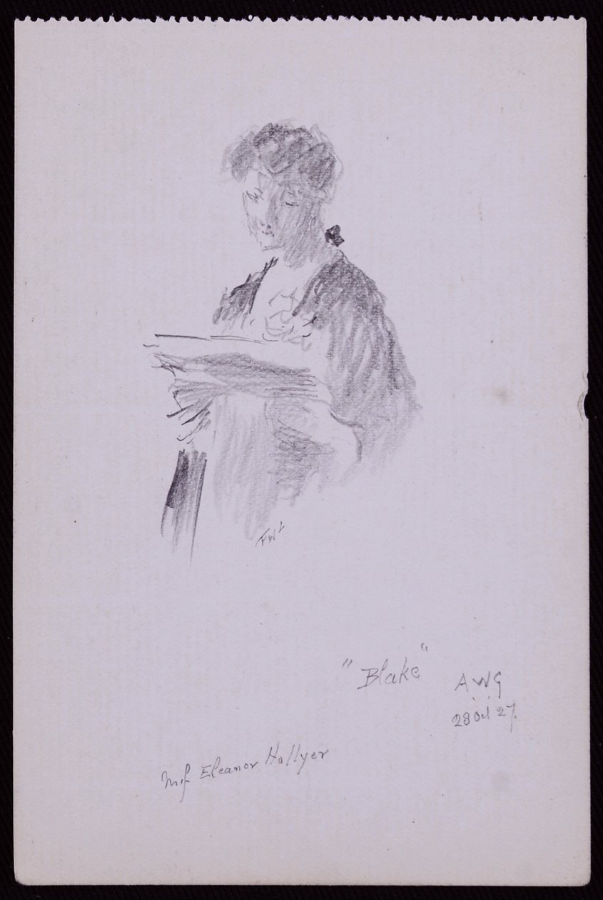 Porträt von Miss Eleanor Hellyer von Francis Wilfred Lawson