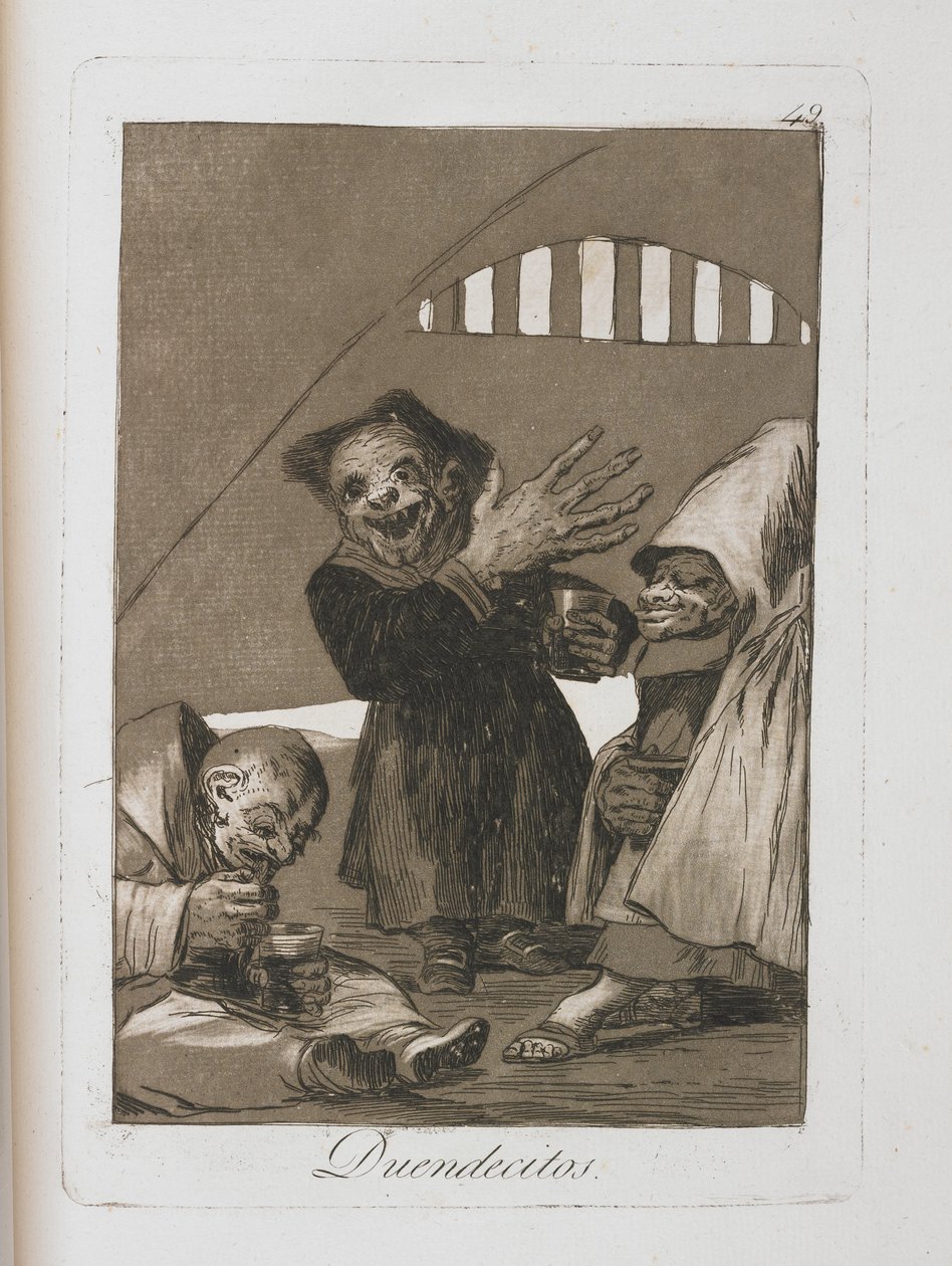 Tafel aus Los Caprichos, 1797-1798 von Francisco de Goya