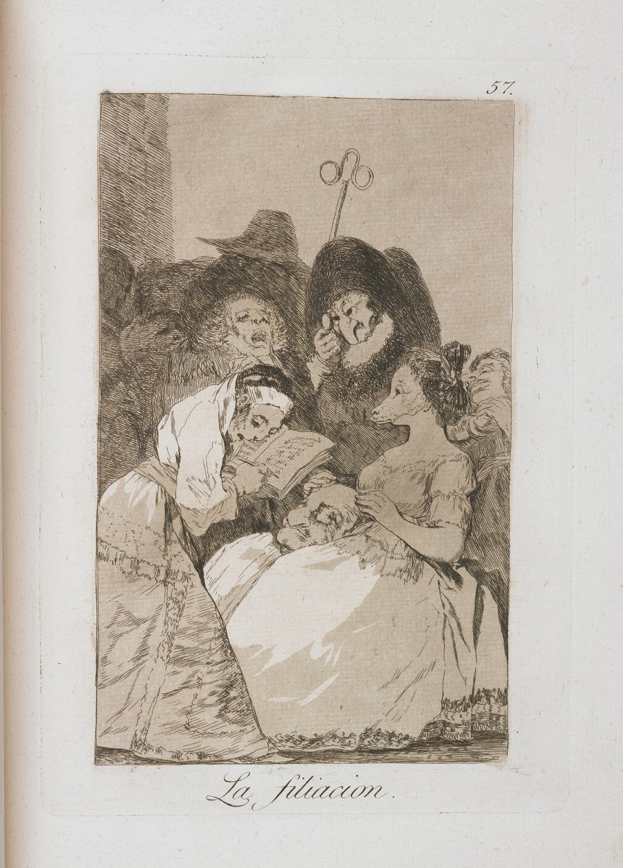 Platte aus Los Caprichos von Francisco de Goya