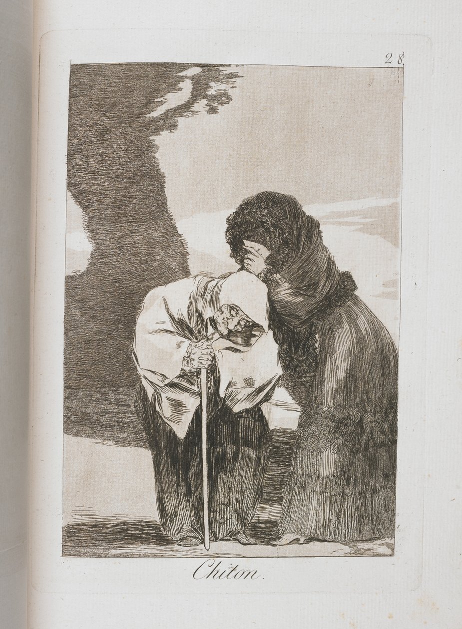 Tafel aus Los Caprichos, 1797-1798 von Francisco de Goya