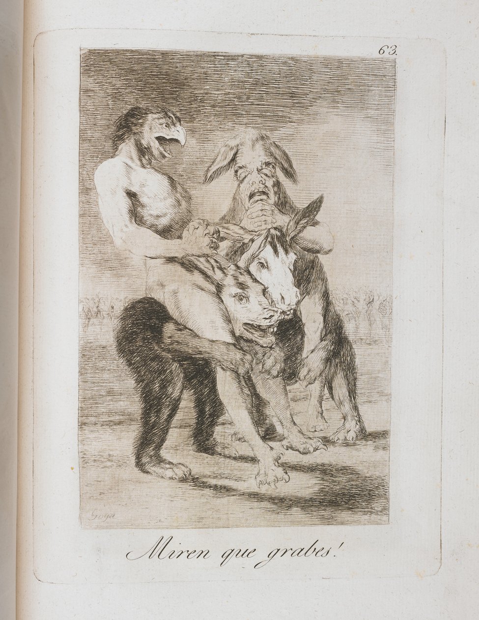 Tafel aus Los Caprichos, 1797-1798 von Francisco de Goya
