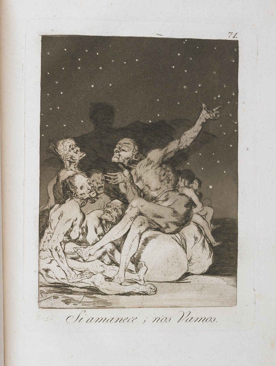Tafel aus Los Caprichos, 1797-1798 von Francisco de Goya